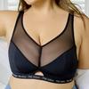 Anti-sagging and Supportive Plus-size Women's Bra Adjustable Thin Style for Chubby Girls