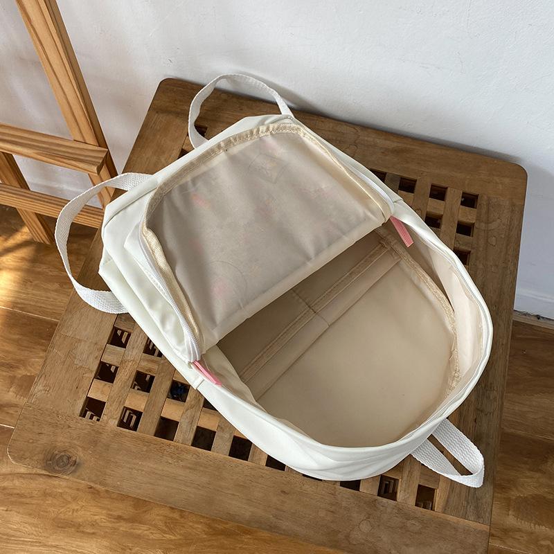 Schoolbagins Schoolbag Female Japanese Small Fresh Embroidery Graffiti Simple Primary School Backpack 1st Grade Casual Backpack Tide