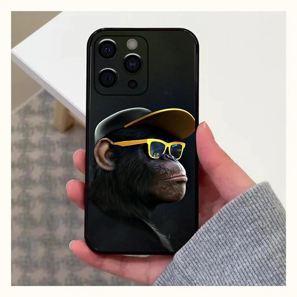 

Monkey Gorilla Ape COOL Phone Case For Apple iPhone 15,14,13,12,11,Pro,X,XS,Max,XR,Plus,Mini Soft Black Cover iPhone12mini