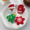 Christmas Brooch Embroidery Anti-rust Portable New Year Creative Decorate Long Lasting Cartoon Santa Claus