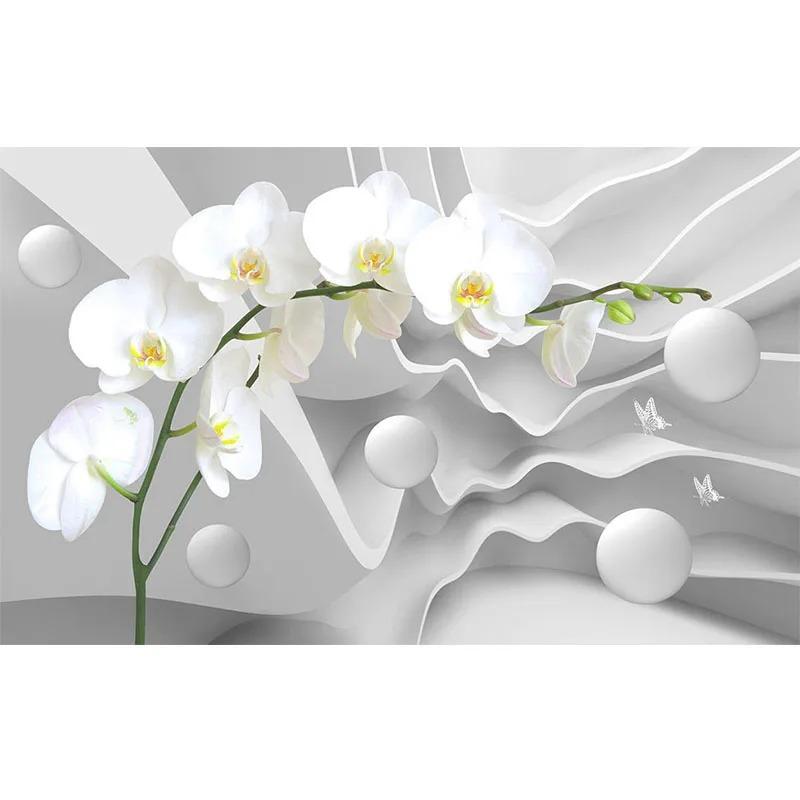 Fototapet Personalitate 3d Tapet Stereo Relief Fluture Floare Perete Fundal Murale Living Restaurant Decor Home