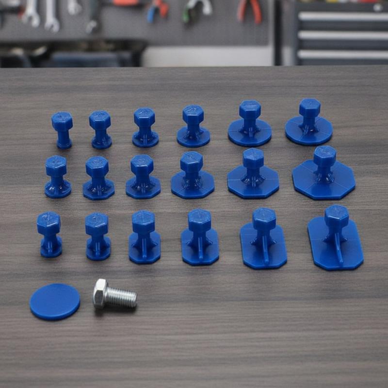 18Pcs Car Dent Repair Puller Car Body Dent Lifter Repair Gasket Tools Damage Fix Supplies For Car Suvs Washing Machines Sports