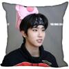 New Han Jisung KPOP Pillow Cover Bedroom Home Office Decorative Pillowcase Square Zipper Pillow Cases 45X45CM Satin Soft No Fade