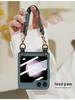 Creative Wrist Strap Foldable Case with Integrated Shell & Film for Samsung Z Flip5