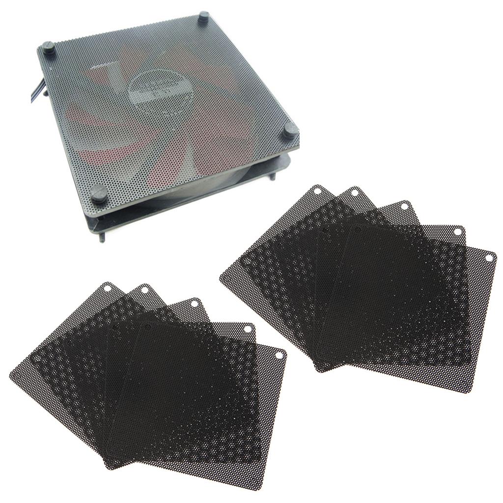 120mm Computer Chassis Filter Mesh PC for Case Fan Cooler Dustproof Cover PVC Filters 10 Pieces