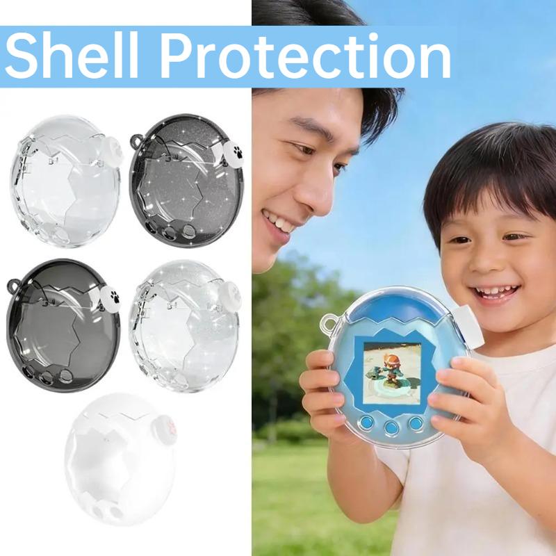 Clear PC Protective Case for Tamagotchi Paradise Transparent Shockproof Full Cover Shell Game Console Decorative Cover