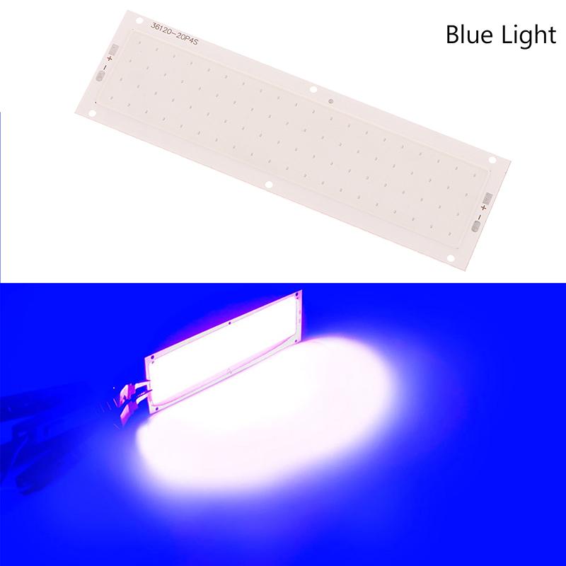 120X36mm DC 12V LED COB 10W Chip Źródło Światła Pasek Żarówka Panel Zimna Biel Naturalna Biel Ciepła Biel Niebieski Czerwony Do DIY Lampy Samochodowej