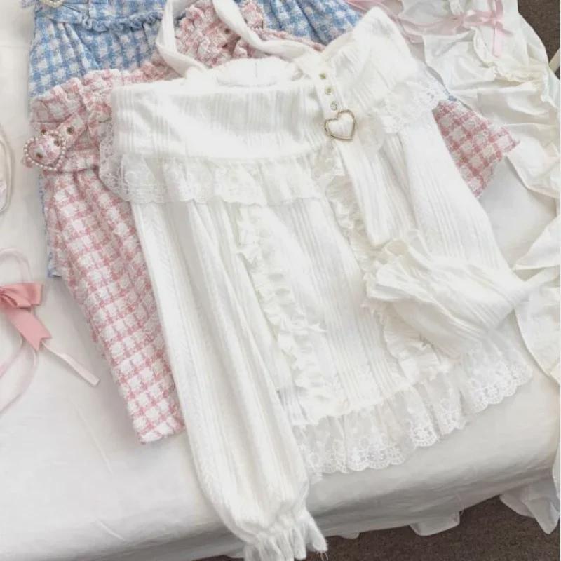 Pulover tricotat cu mânecă lungă și guler halter, cu un umăr și cataramă în formă de inimă Z Light Snowberry