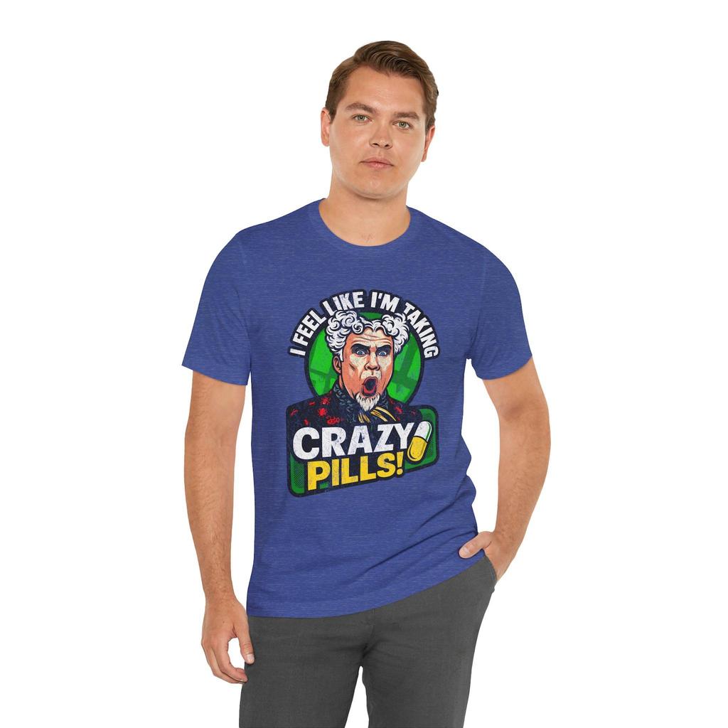 Zoolander Mugatu Tee, Unisex Funny Movie Fan Shirt and kids tshirt, Crazy Pills Will Ferrell, Graphic Tee, Pop Culture Shirt and kids tshirt