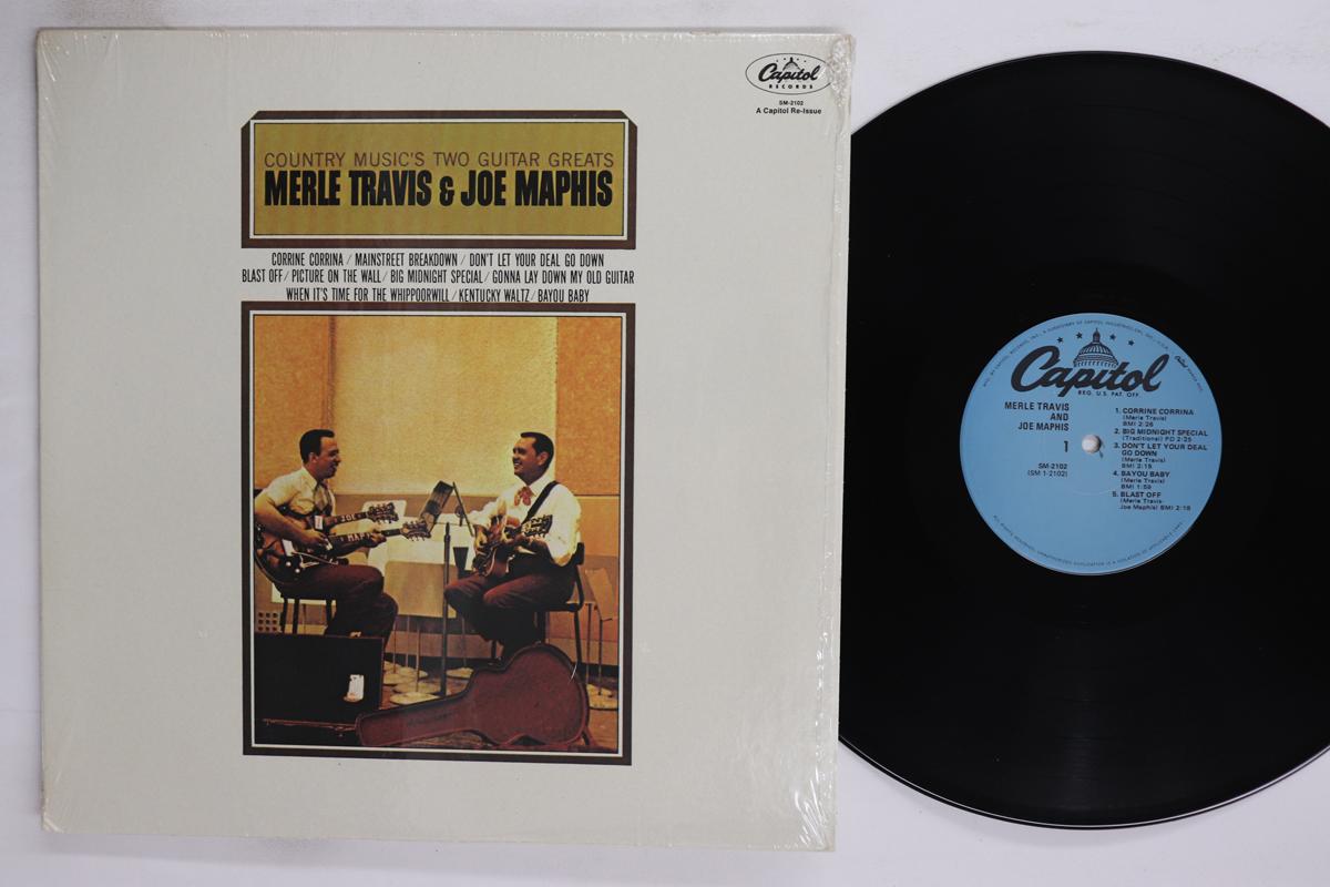 LP Record MERLE TRAVIS JOE MAPHIS  Merle Travis  Joe Maphis SM2102 CAPITOL 1964 US CountryFolk Used