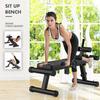 Fitness Board Workout Abdominal Traine Core Strength Training Equipment Black Folding Adjustable Ab Sit Up Bench Decline Home Gym Crunch