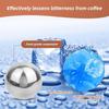 Coffee Ball Chiller 2 Pieces Metal Reusable Chilling Tool With Stand Cold Ball Machine Accessories For Gatherings Banquets