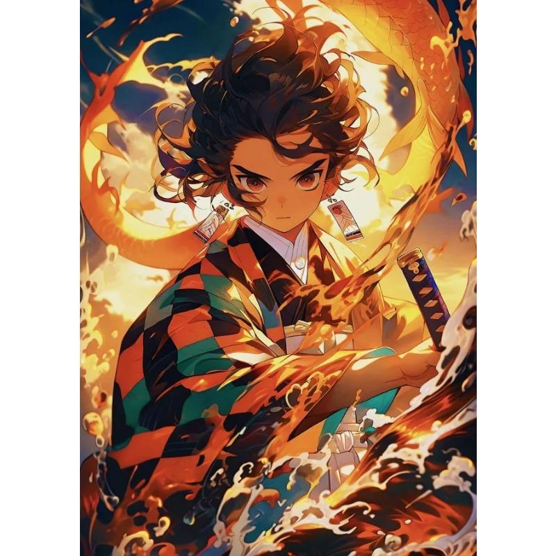 Demon Japanese Popular Classics Anime Character Posters Canvas Printing Wall Art Picture for Living Room Home Decor Gifts