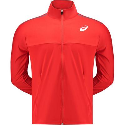 Asics Trainings atmungsaktives Sport-Stehkragen Langarm Leichtathletik-Top Herren Oberteile Rot 2013A156-600