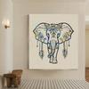 Elephant Shape Wall Hanging Decoration Crafting Mould Holographics Silicone Mold for Wall Sticker Jewelry Making Tool