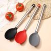 Practical Silicone Utensils Serving Spoon for Efficient Stirring and Scooping with Soft Grip and Spill Proof Assurances