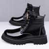 Autumn Winter Classic Warm Snow Boots Men's Thick Soles Non-slip Work Boots Men's Outdoor Casual Shoes Big Head Leather Shoes