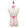 Sexy Lingerie 2 Piece Halter Neck Bikini Women's underwear Set Mini Bikini Open Micro Bra Top Briefs Panties For Women