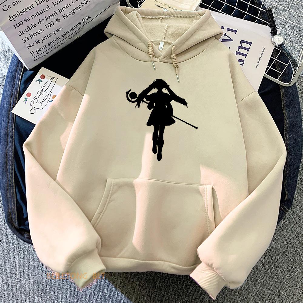 Sousou Manga Bedruckter Hoodie Ohne Frieren Hoodies Lässige Pullover Übergröße Anime Herbst Winter Klassisch Schlicht Langarm