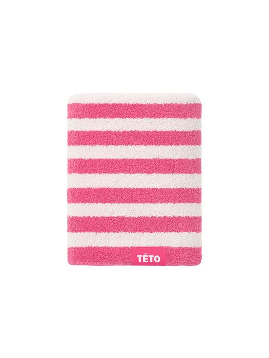TETO 1P Striped Pink Supima Towel 230g Pink 230g