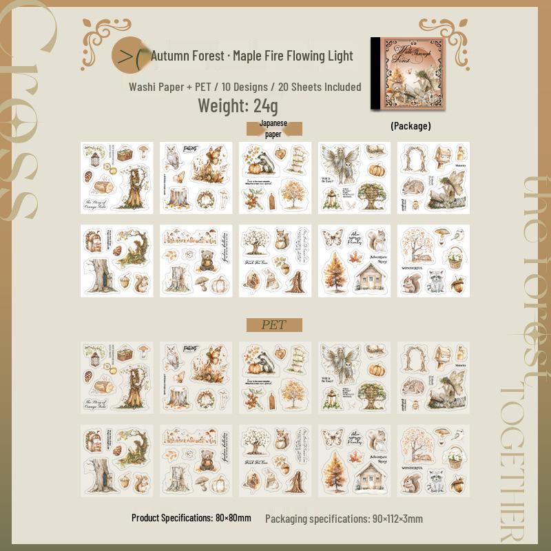 Tomato Sauce Girl: Forest Journey - Fairy Flower Die-Cut Sticker Book, 4 Styles