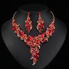Jewelry Set Necklace Earrings Three-Piece Set Bridal Wedding Dress Accessories