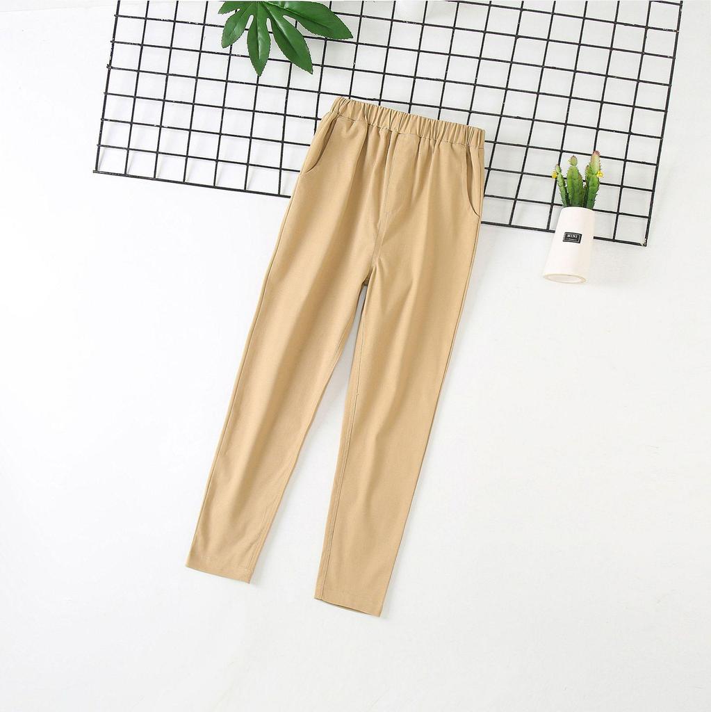 Kids' Khaki and Navy Elastic Waist Western Uniform Pants for Boys and Girls