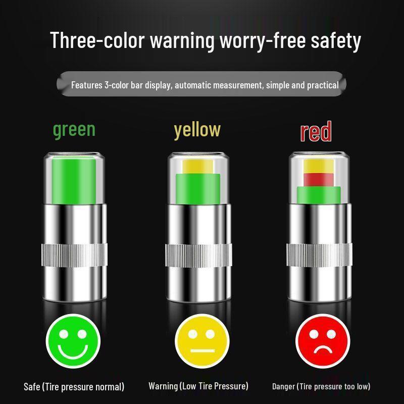 Explosion-Proof Tire Pressure Monitoring Valve Caps for Sedans