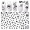 Self Adhesive Flower Unicorn Pattern Nail Art Decorations Stickers And Decals Acrylic Manicure Nails Supplies Tool HQ