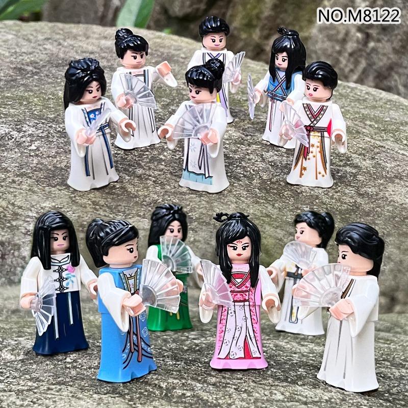 Hanfu Doll Children Assembled Small Particles of Building Blocks Toys China Elements  Doll Toys for Girls