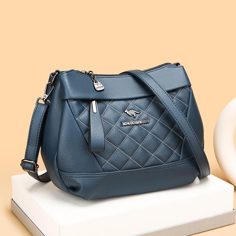Crossbody Bag for Middle-aged Women, Small Square Embroidered Bag for Women, Single-shoulder Bag