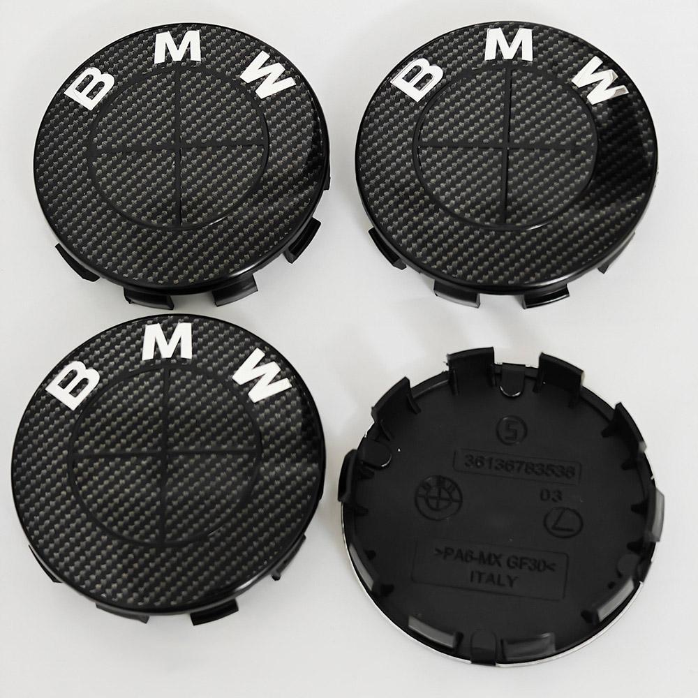 DSJW3 4pcs For BMW 50th E90 E60 F10 F20 G20 G30 E53 E85 E70 56mm 68mm Blue White Car Hub Cap Wheel Center Cap Emblem Badge Accessories
