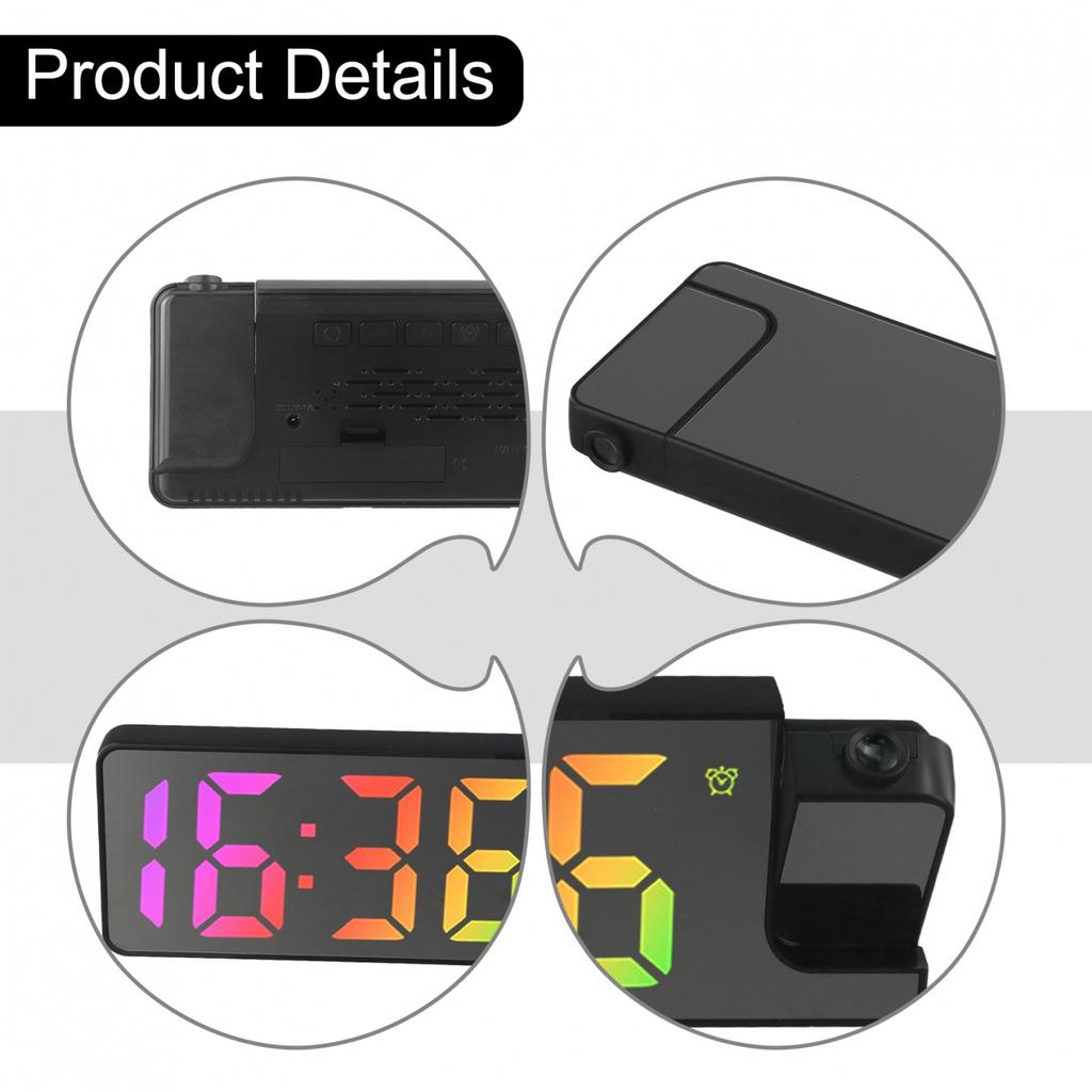 Projection Alarm Clock Display Temperature Sensing Electronic Clock