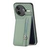 For Xiaomi Poco F7 Pro 5G/Xiaomi Redmi K80 5G Case Leather Phone Back Cover with Zipper Card Holder Kickstand