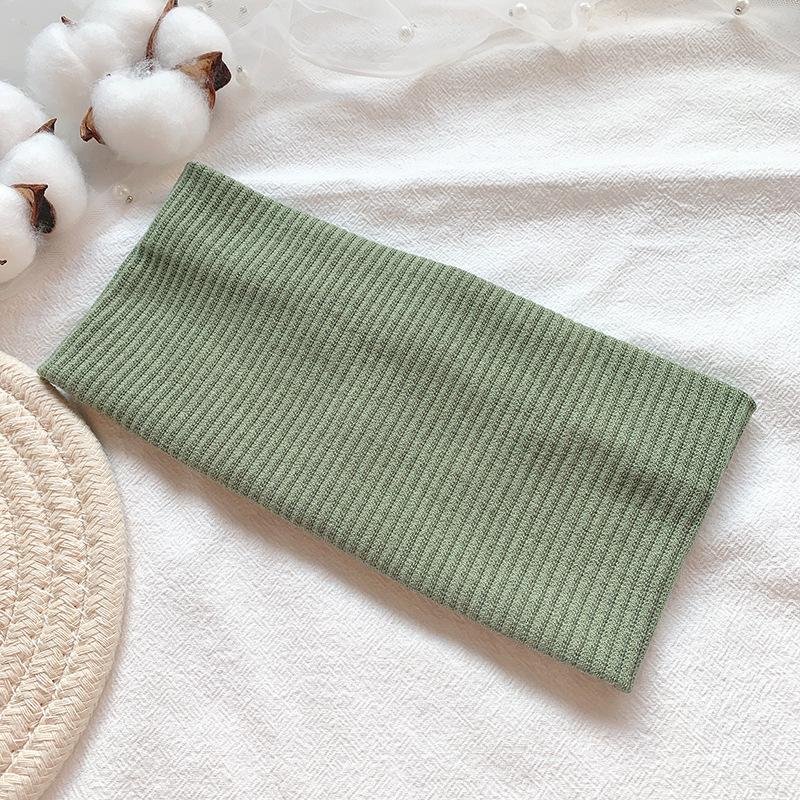Trendy European-American Knit Sports Headband for Women – Versatile, Sweat-Absorbent, and Stylish for Running