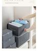 Foldable Dustproof Clothes Storage Box with Lid for Wardrobe