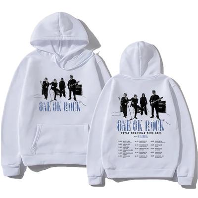 One Ok Rock Band Hip Hop Band Hoodies ONE OK ROCK Detox Europatour Sweatshirts Herbst Männer Frauen Pop Streetwear