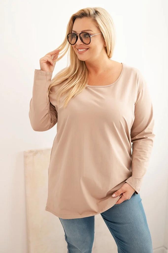 Bluzka Damska Plus Size Z Dekoltem W Łódkę Fango 4Xl/5Xl