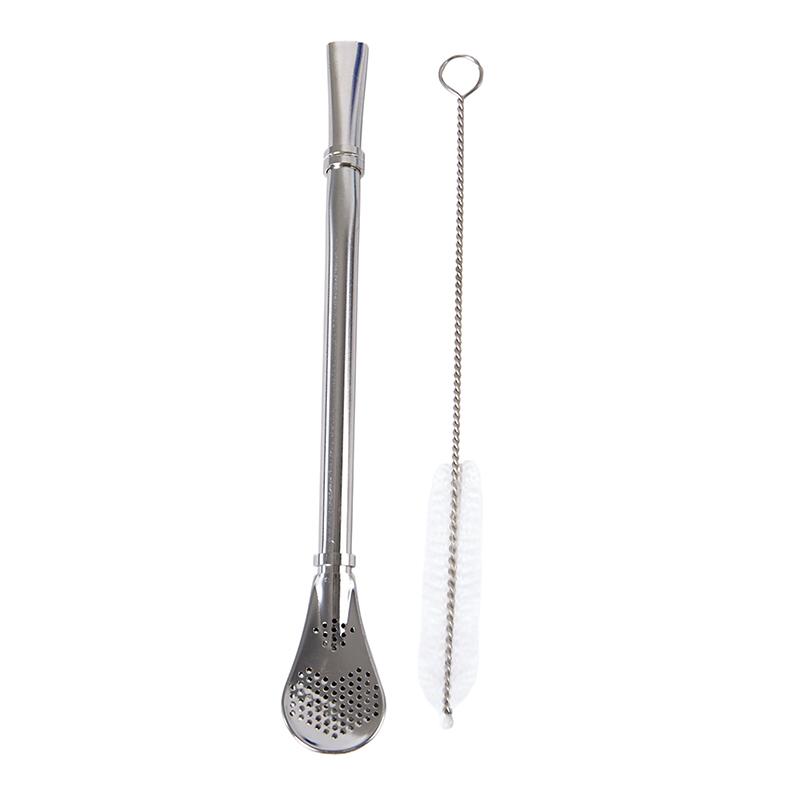 230ml Yerba Mate Gourd Tea Cup Set Double-Wall Stainless Steel Coffee Water Cup Straws Filter With Spoon Brush