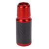 5 6 Speed Manual Gear Shifting Lever Knob Carbon Fiber Transmission Shifter Head with 3 Adapters for Vehicle