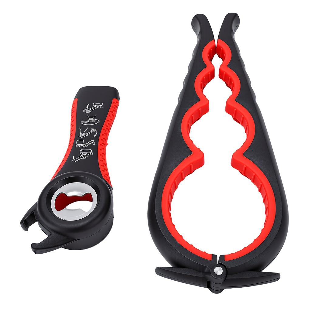 2 Pack Universal Jar Opener Bottle Opener Multisize Grips Lids 2cm To 8.5cm Non Slip Silicone Handle Easy Twist Opening
