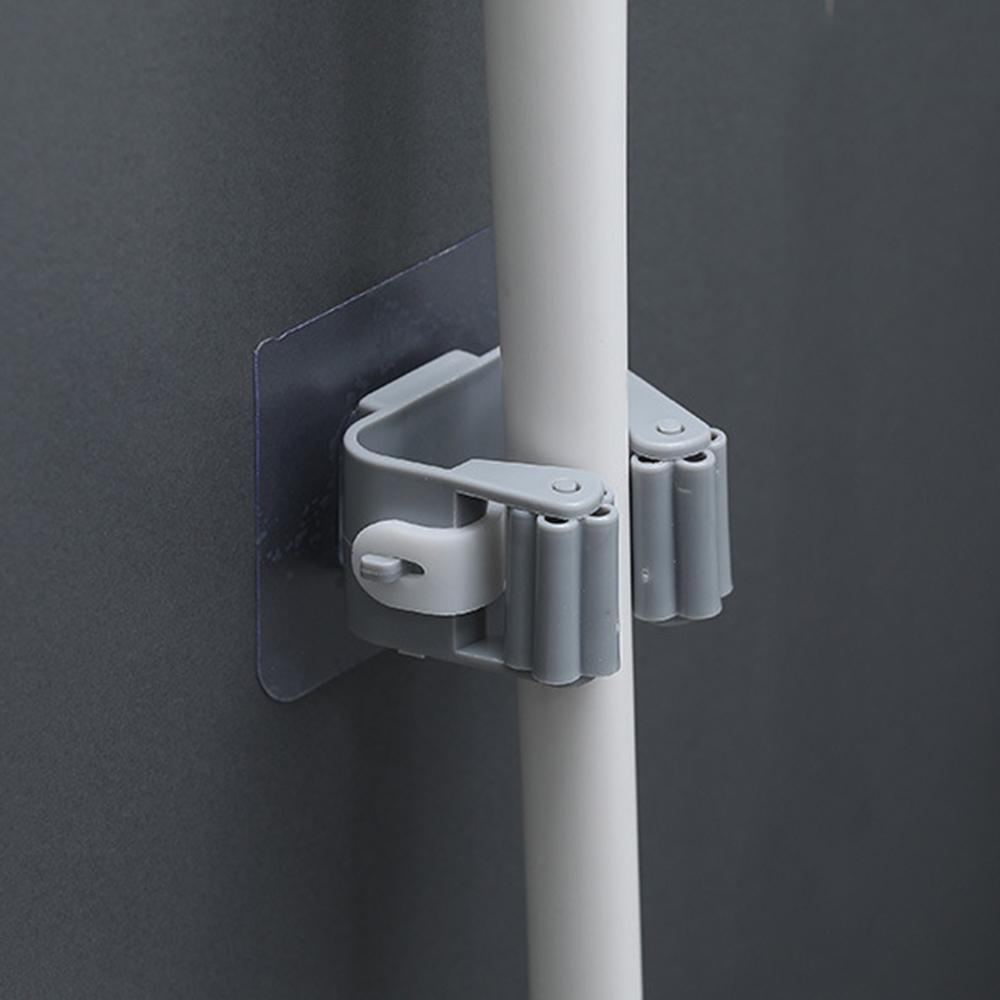 Wall Mounted Mop Organizer Holder Broom Hanger Waterproof Storage Hook for Bathroom Kitchen Home Hanging Space Saving
