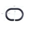 Bendable Bathroom Accessories Replacement Hanging Curtain Hook Curtain Rings Hooks Rings Loop Clip