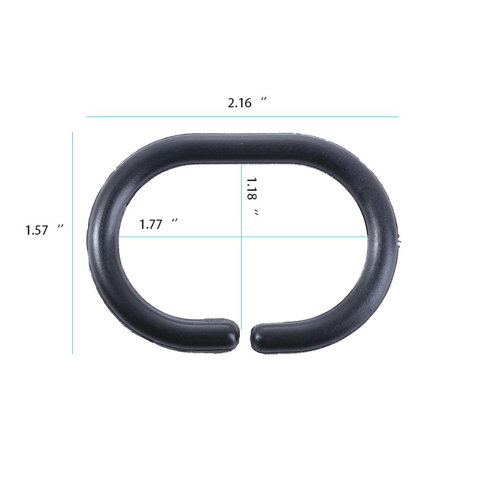 Bendable Bathroom Accessories Replacement Hanging Curtain Hook Curtain Rings Hooks Rings Loop Clip