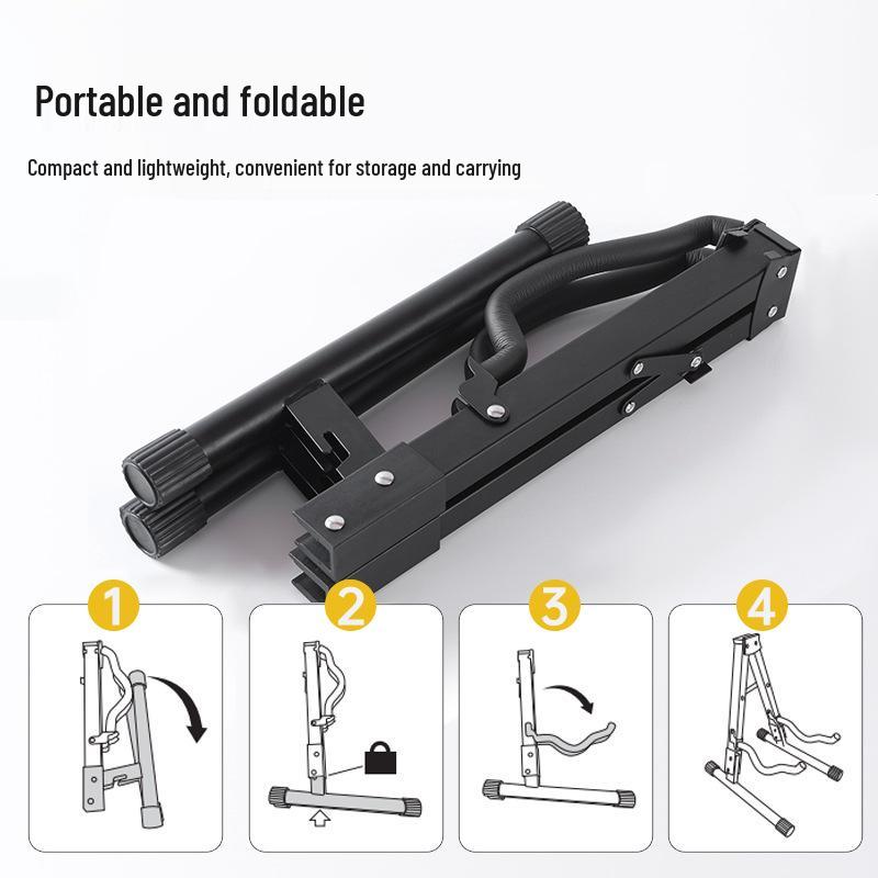 Universal A-frame Guitar Stand for Electric, Acoustic, and Bass Guitars