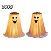 Reusable Party Accessory for Holiday Halloween Ghost Candy Bowl Stand with Remote Control, Large LED Lighted Indoor Decoration Supplies Cute