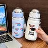 Cute Cartoon Puppy Thermos Stainless Steel Bottle With Tea Separation Vacuum Insulation Water Cup Portable Direct Drinking Cups