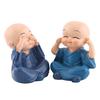 Statuette Bébé Bouddha, 4 Pièces, Petits Moines Figurines Bouddha, Mignon   Moine Kungfu, Décoration Intérieure de Voiture, Artisanat en Résine, Étagère Murale,