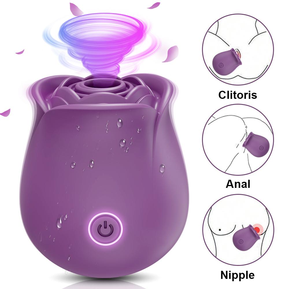 Sex Toys Vibrator for Women Nipple Clitoral Massager Stimulator Rose Sucking Vibrator Masturbator Adult Products Vibration Toys