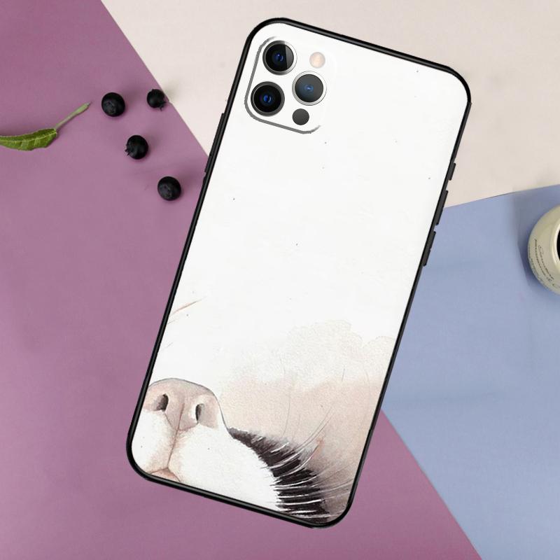 Minimalist Cats Phone Case For iPhone 16 15 11 12 13 14 Pro Max 7 8 Plus XS Max X XR Silicone Back Cover